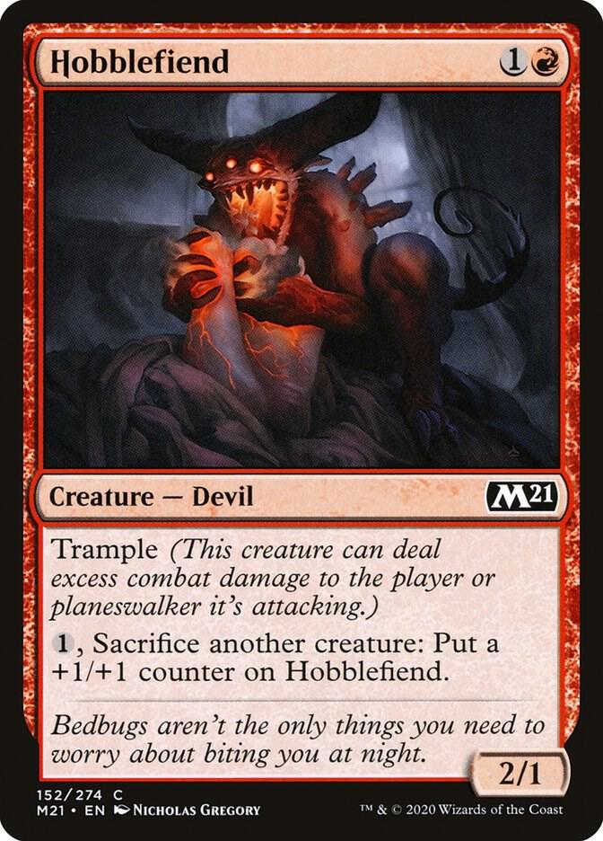 Hobblefiend 152 card from Core Set 2021