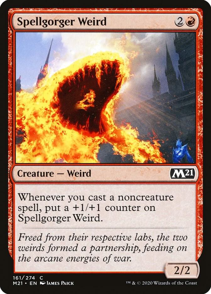 Spellgorger Weird 161 card from Core Set 2021