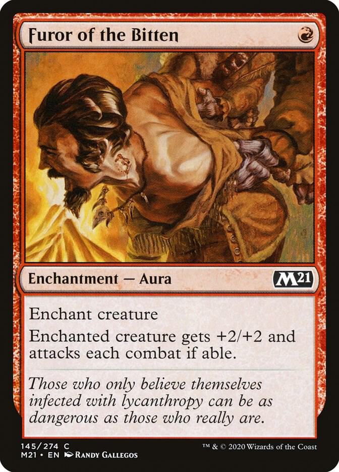 Furor of the Bitten 145 card from Core Set 2021