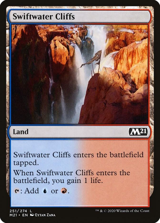 Swiftwater Cliffs 251 card from Core Set 2021