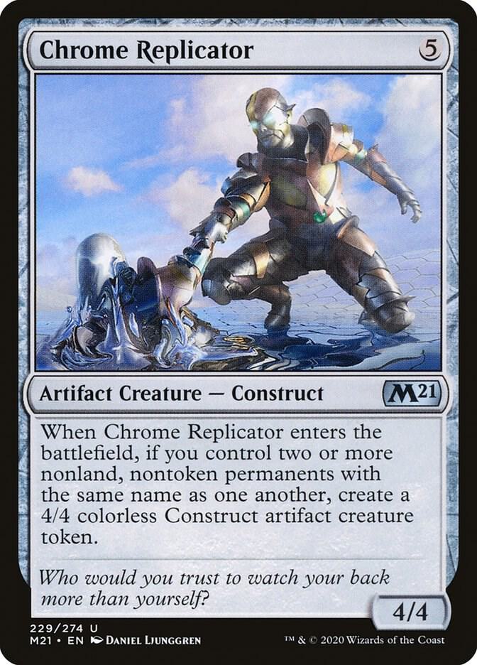 Chrome Replicator 229 card from Core Set 2021