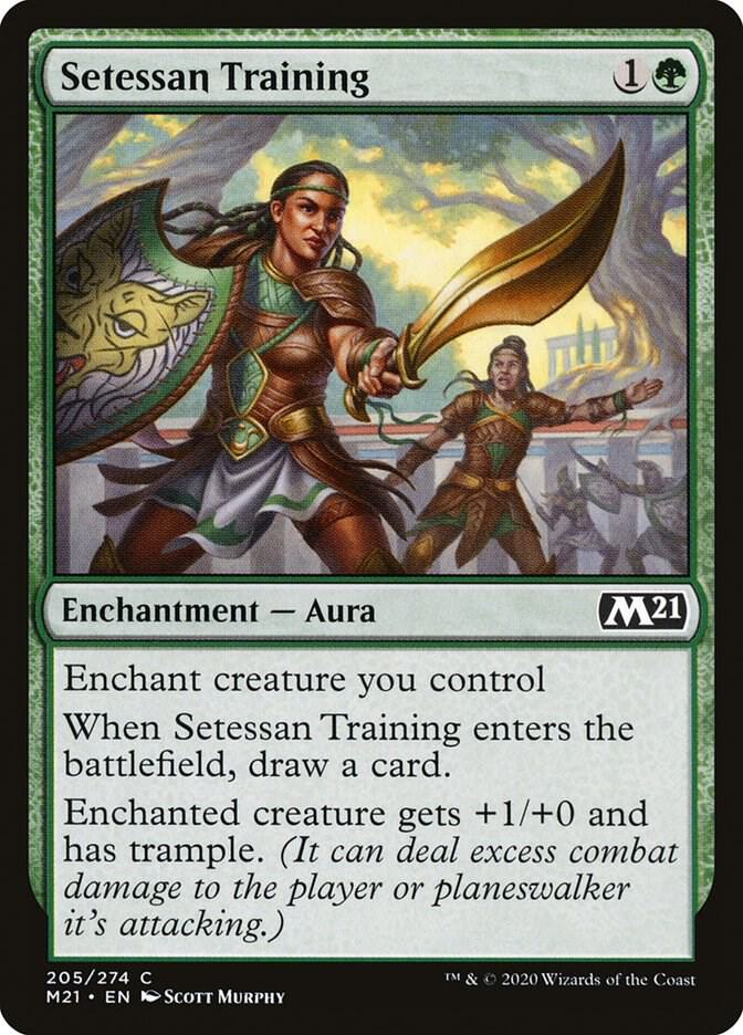 Setessan Training 205 card from Core Set 2021