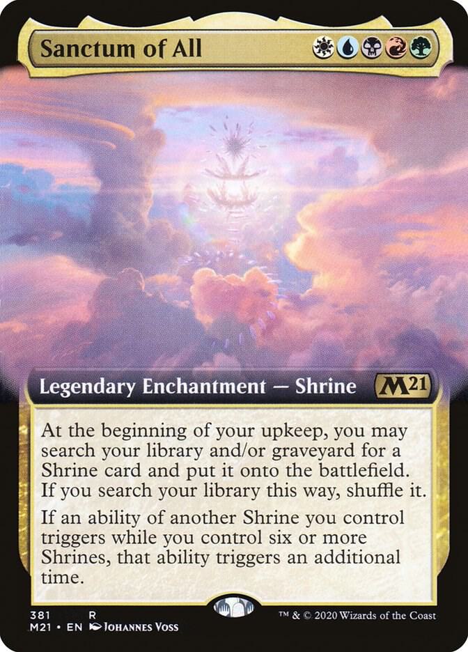 Sanctum of All (Extended Art) 381 card from Core Set 2021