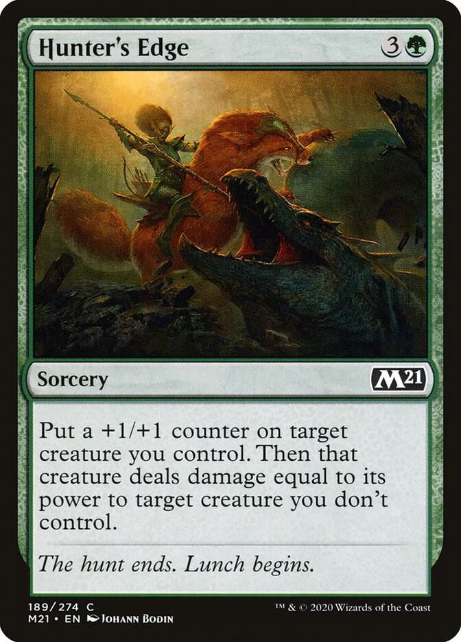 Hunter's Edge 189 card from Core Set 2021