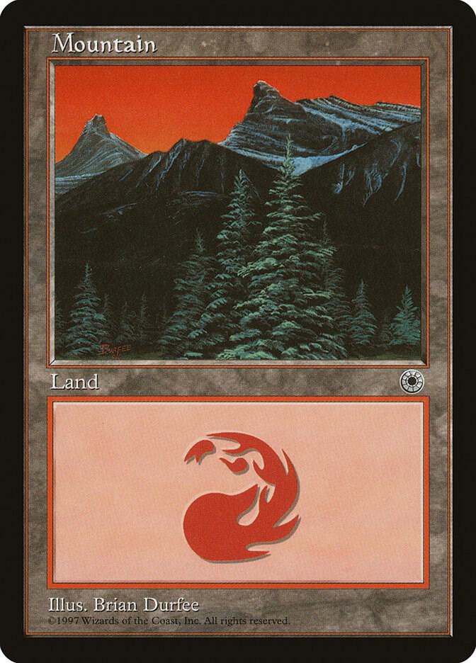 Mountain (Trees Center) card from Portal