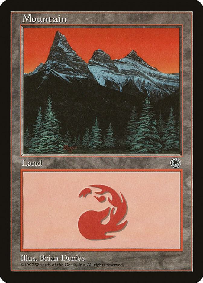 Mountain (Three Peaks) card from Portal