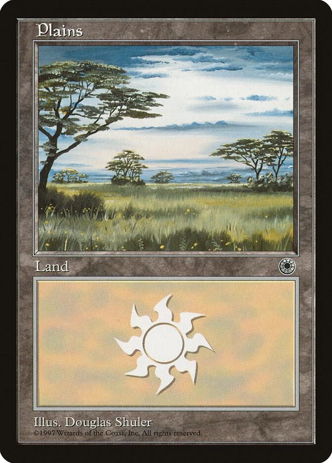 Plains (White Sky) card from Portal