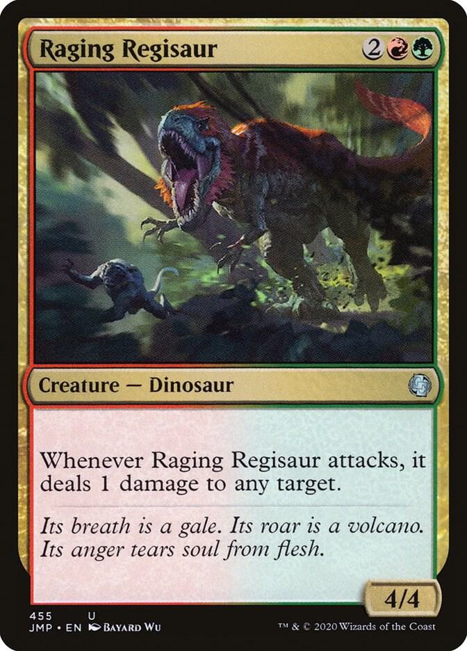 Raging Regisaur 455 card from Jumpstart
