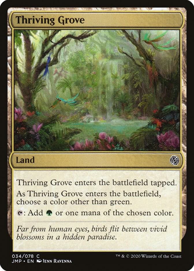 Thriving Grove 34 card from Jumpstart