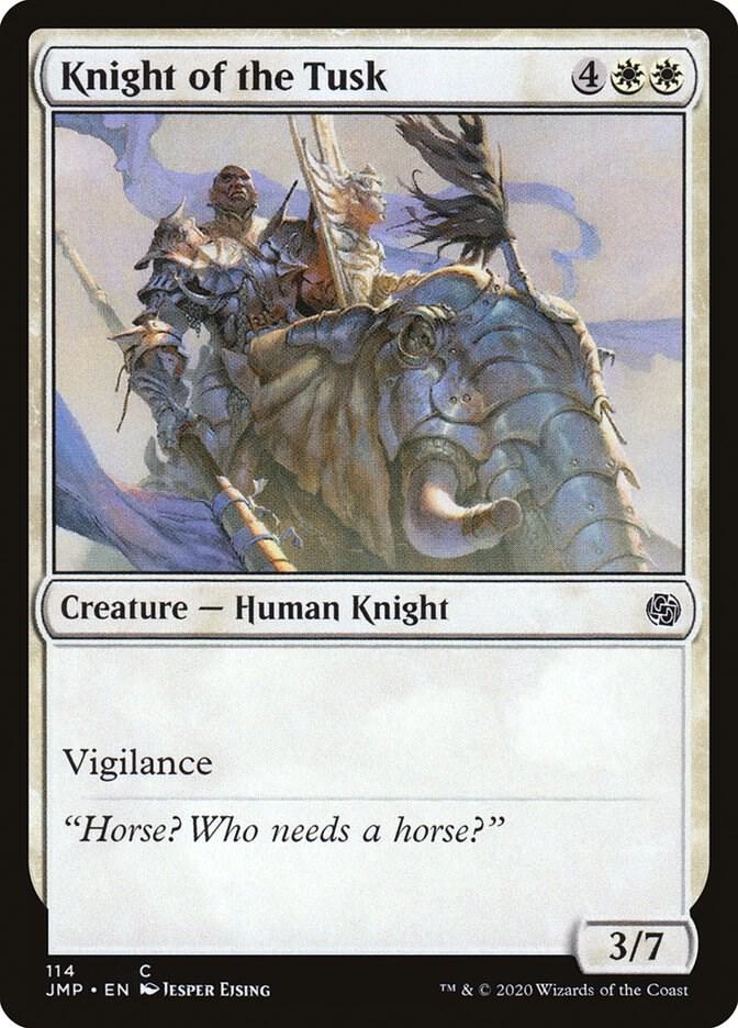 Knight of the Tusk 114 card from Jumpstart