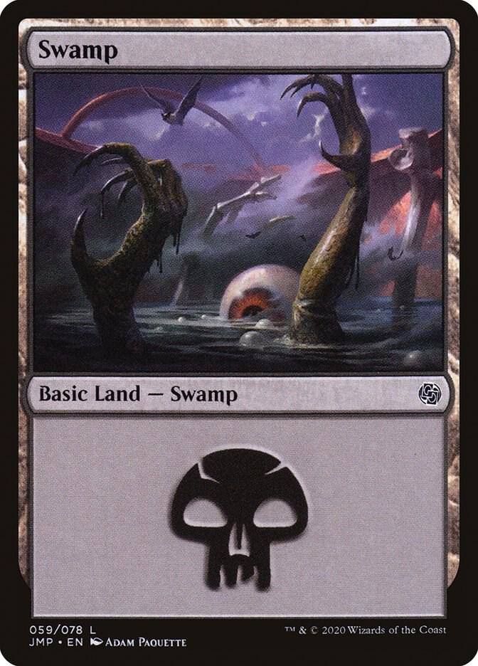 Swamp 59 card from Jumpstart