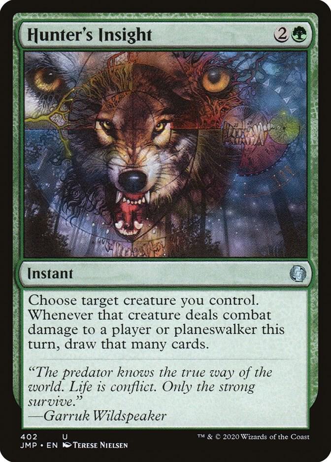 Hunter's Insight 402 card from Jumpstart