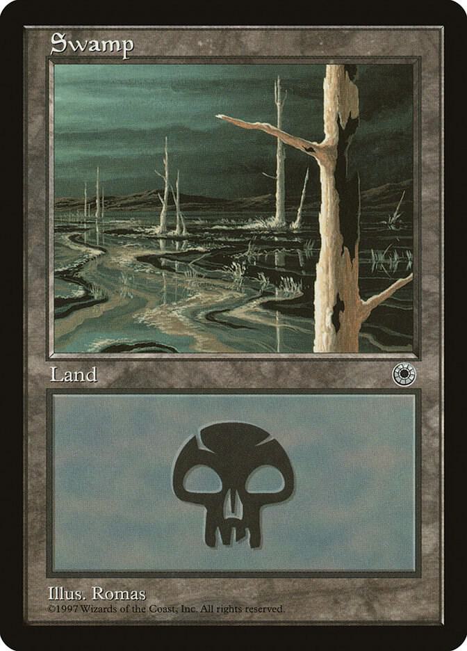 Swamp (White Tree) card from Portal