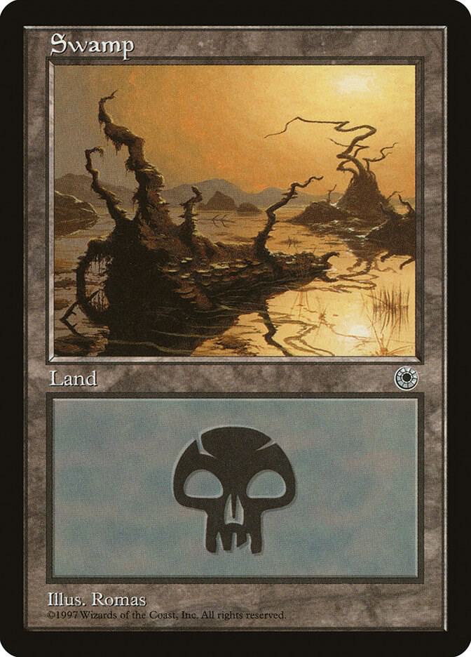 Swamp (Yellow Sun) card from Portal