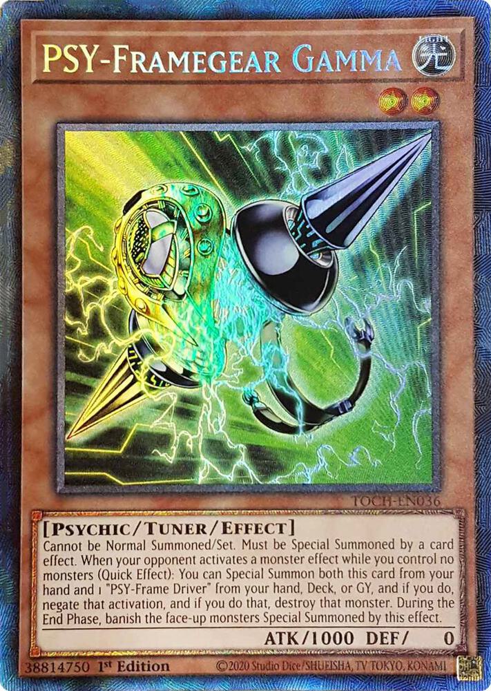 PSY-Framegear Gamma (CR) TOCH-EN036 card from Toon Chaos