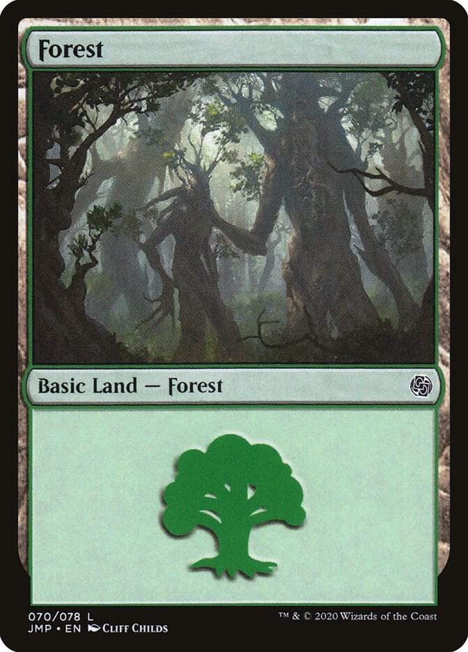 Forest 70 card from Jumpstart