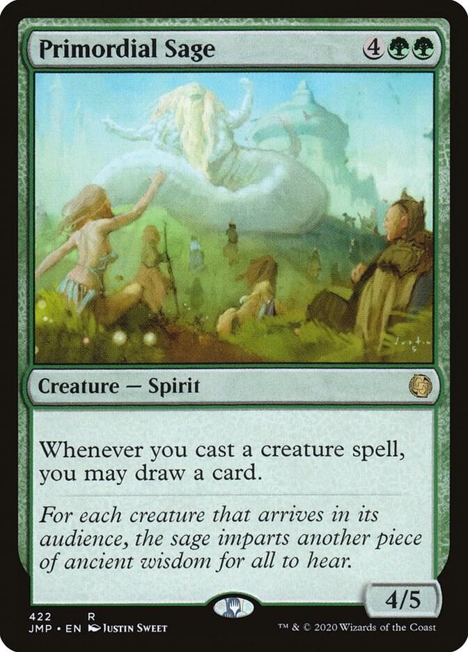 Primordial Sage 422 card from Jumpstart