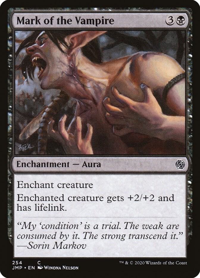 Mark of the Vampire 254 card from Jumpstart
