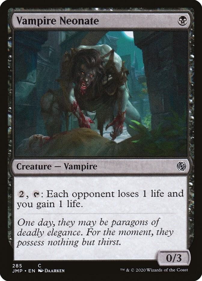 Vampire Neonate 285 card from Jumpstart