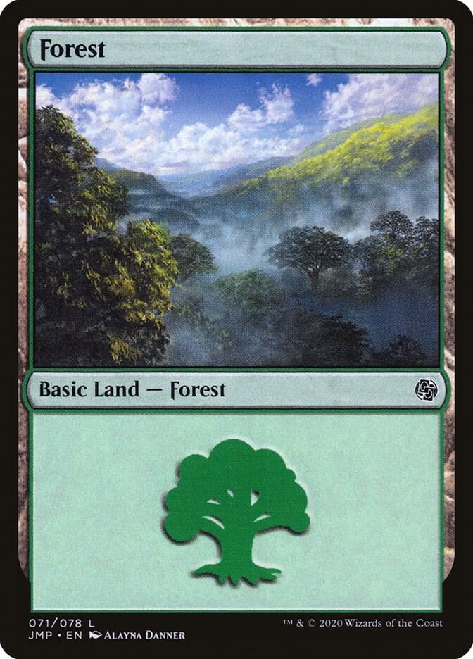 Forest 71 card from Jumpstart