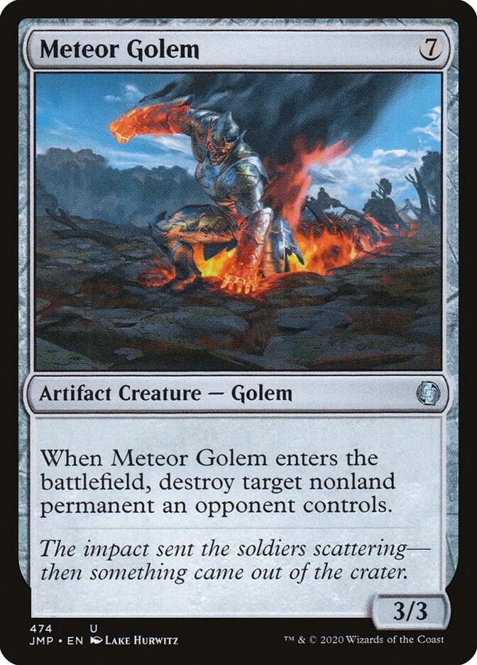 Meteor Golem 474 card from Jumpstart