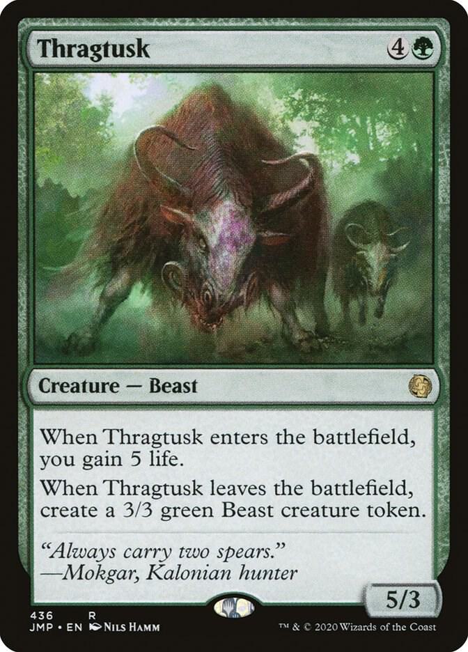 Thragtusk 436 card from Jumpstart