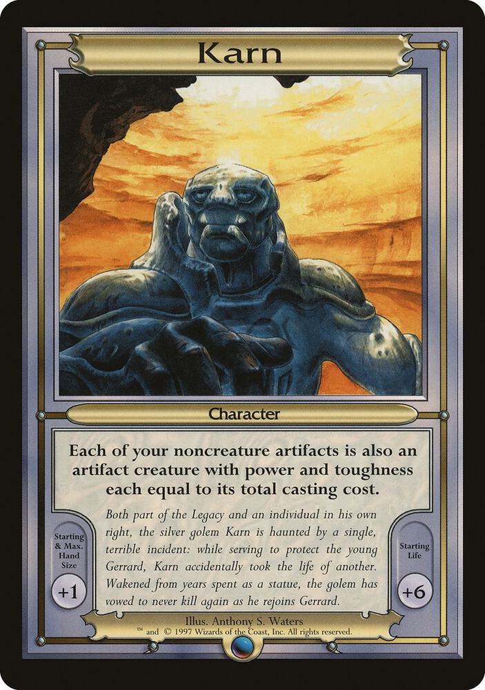 Karn (Oversize) card from Vanguard
