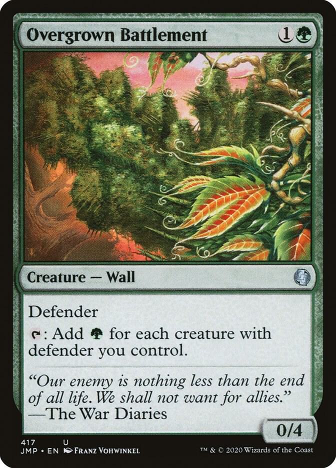 Overgrown Battlement 417 card from Jumpstart