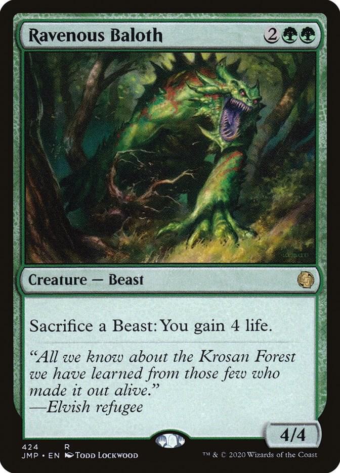 Ravenous Baloth 424 card from Jumpstart
