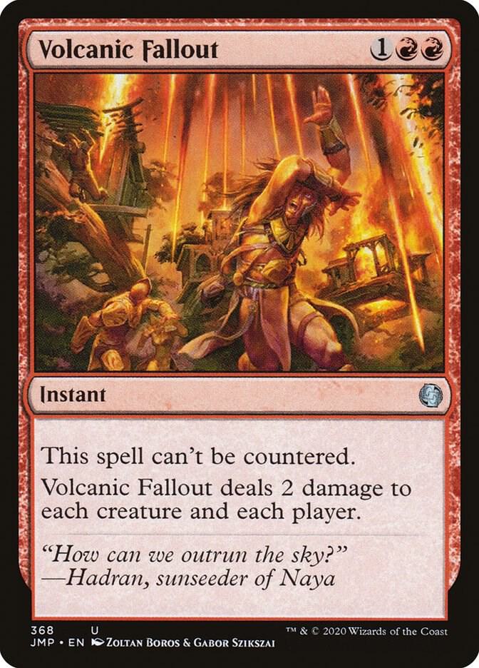 Volcanic Fallout 368 card from Jumpstart
