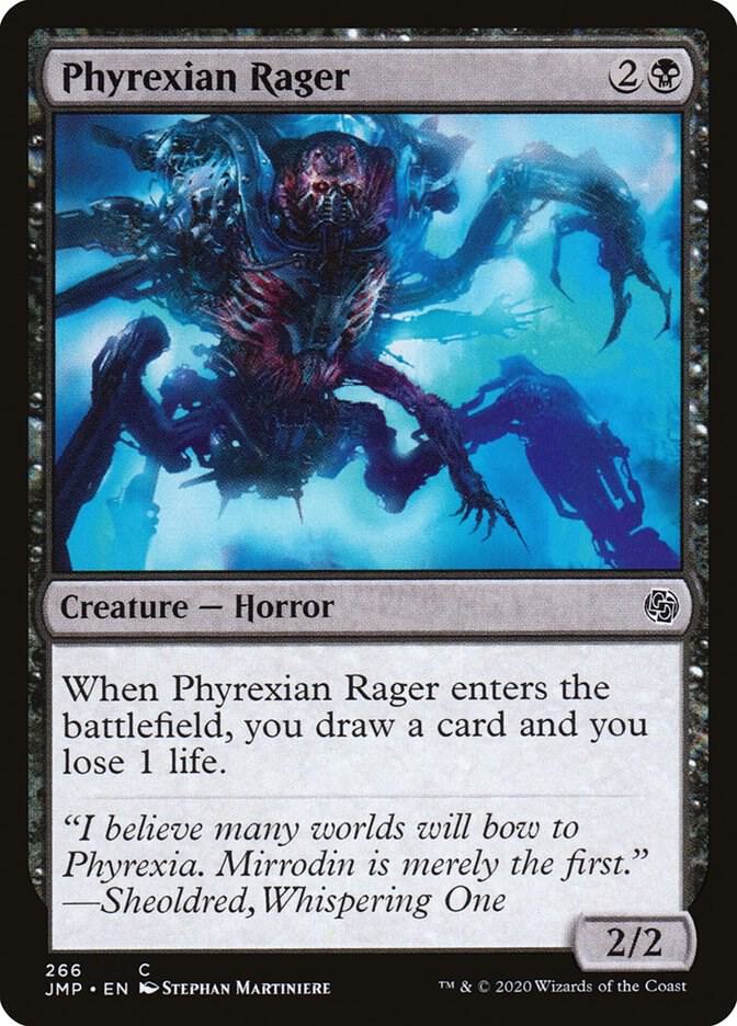 Phyrexian Rager 266 card from Jumpstart
