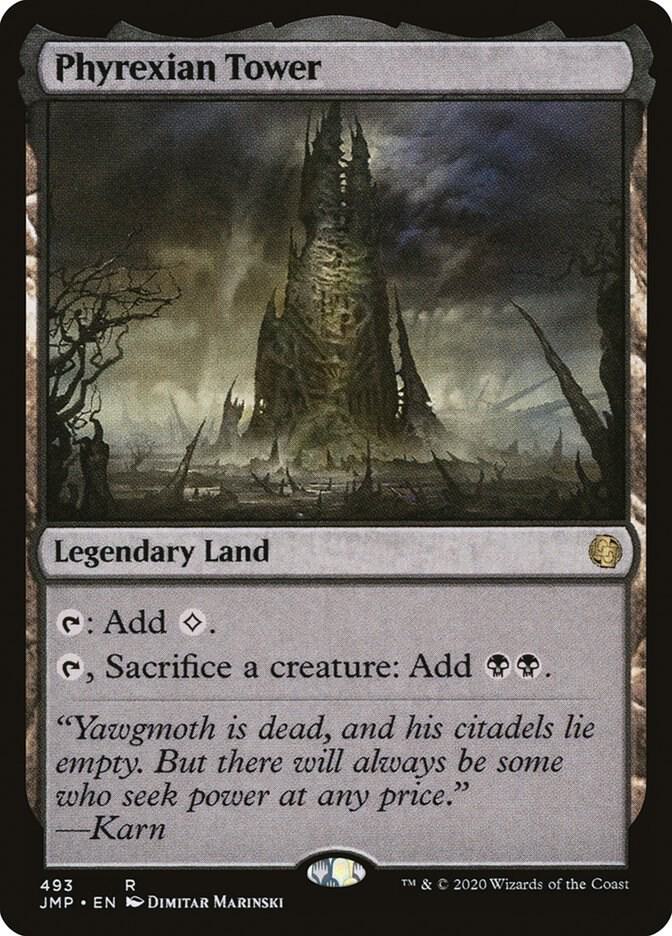 Phyrexian Tower 493 card from Jumpstart