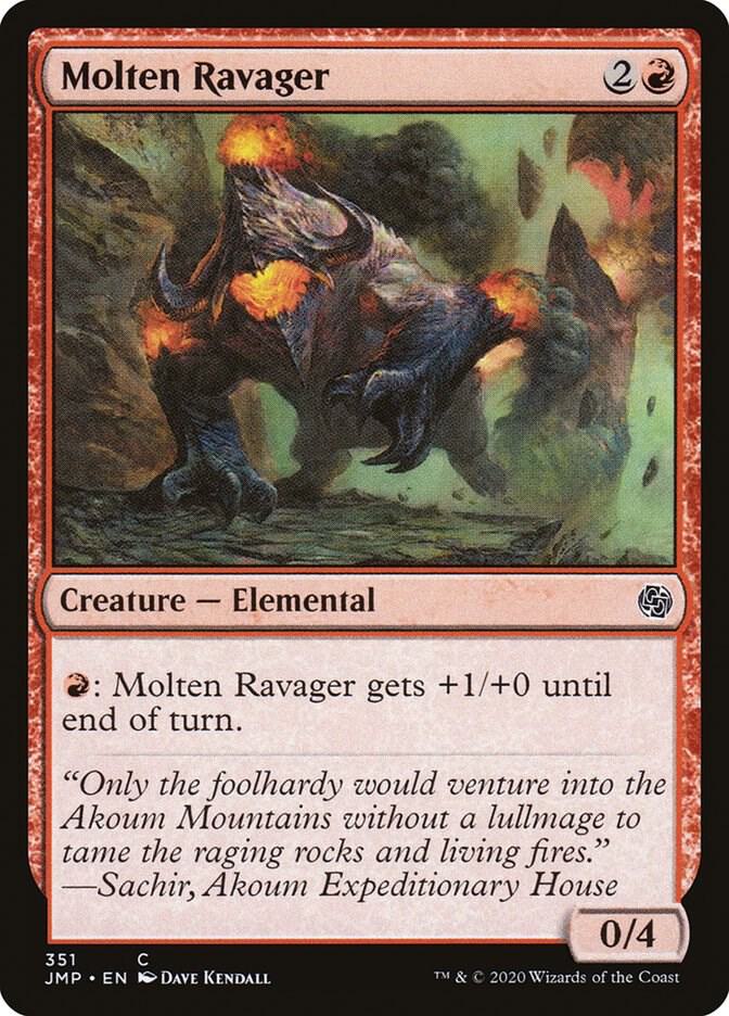 Molten Ravager 351 card from Jumpstart