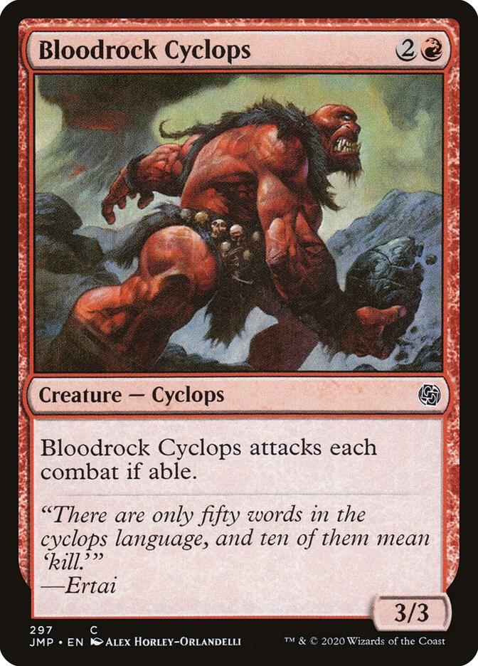 Bloodrock Cyclops 297 card from Jumpstart