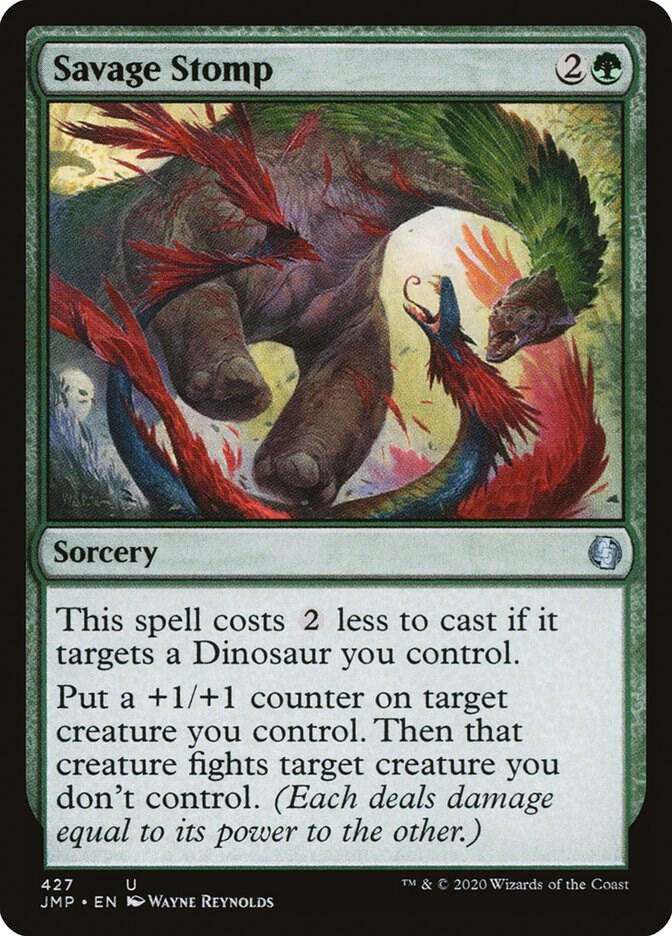 Savage Stomp 427 card from Jumpstart