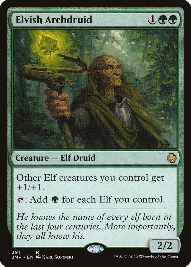Elvish Archdruid 391 card from Jumpstart