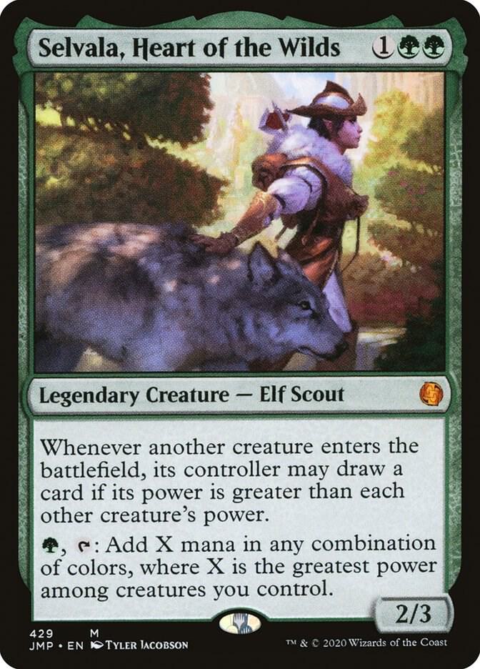 Selvala, Heart of the Wilds 429 card from Jumpstart