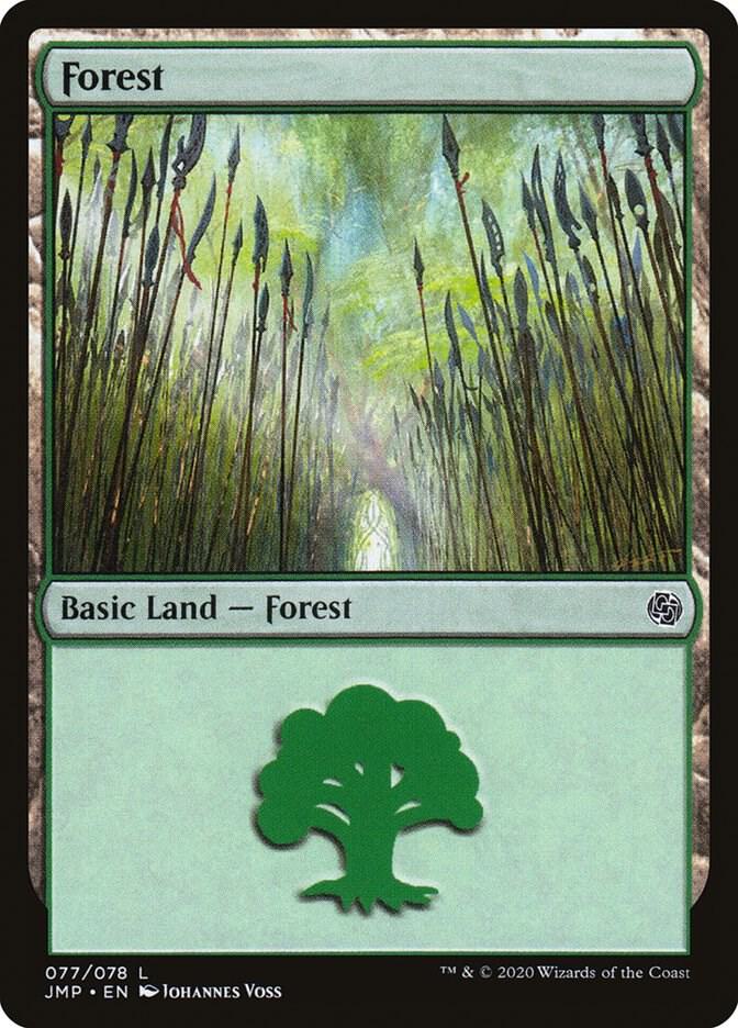 Forest 77 card from Jumpstart