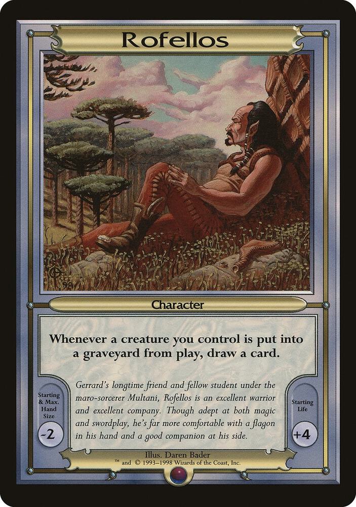 Rofellos (Oversize) card from Vanguard