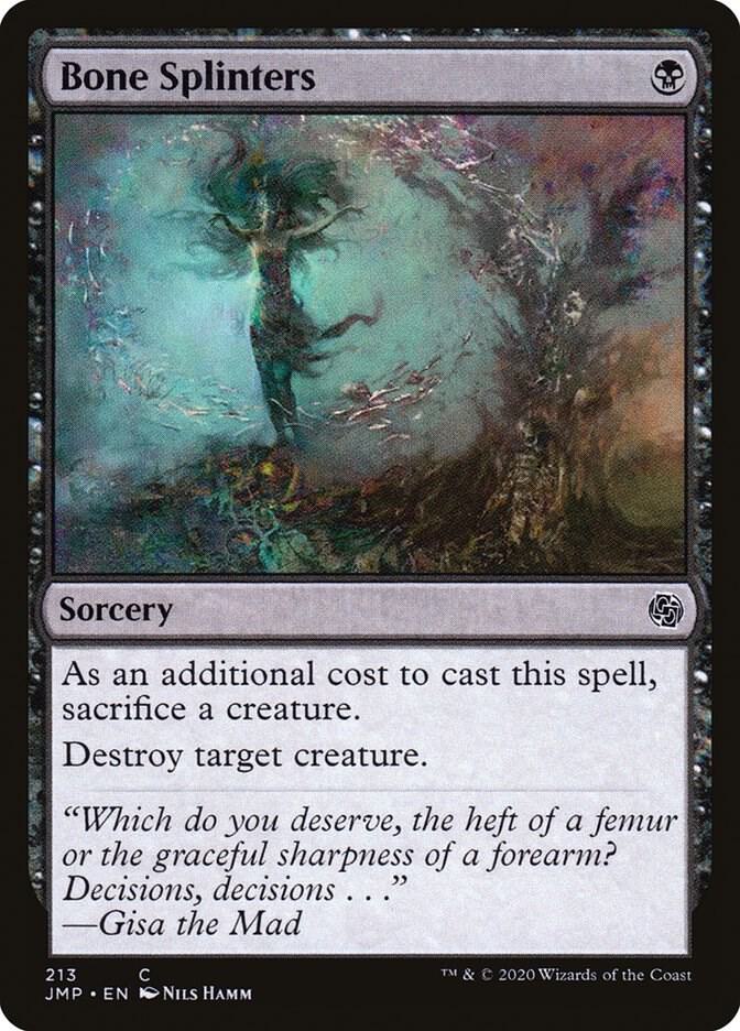 Bone Splinters 213 card from Jumpstart