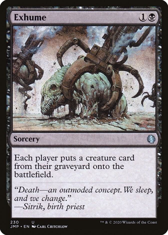 Exhume 230 card from Jumpstart