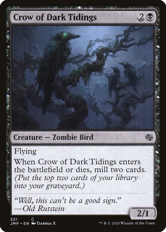Crow of Dark Tidings 221 card from Jumpstart