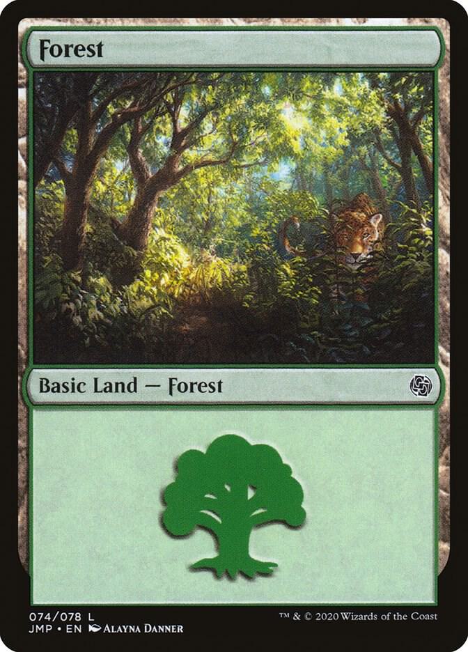 Forest 74 card from Jumpstart