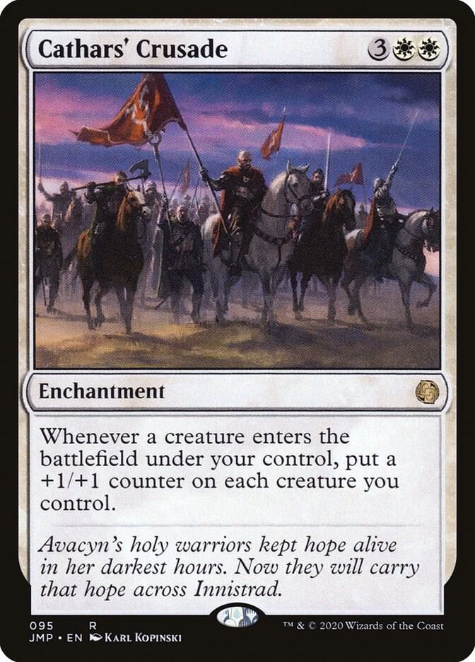 Cathars' Crusade 95 card from Jumpstart