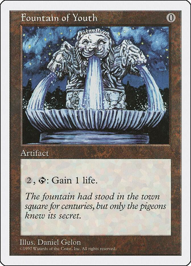 Fountain of Youth card from Fifth Edition