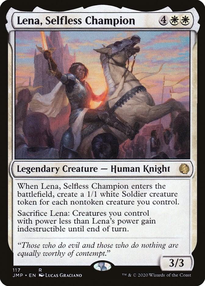 Lena, Selfless Champion 117 card from Jumpstart