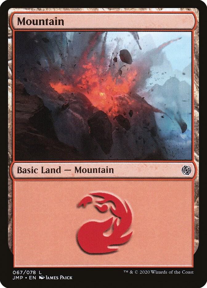 Mountain 67 card from Jumpstart