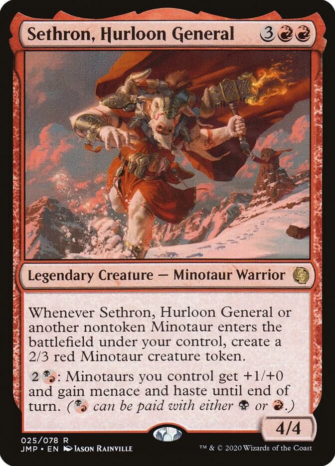 Sethron, Hurloon General 25 card from Jumpstart