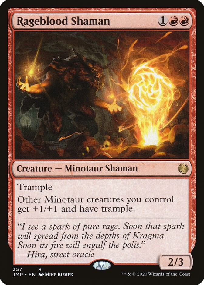 Rageblood Shaman 357 card from Jumpstart