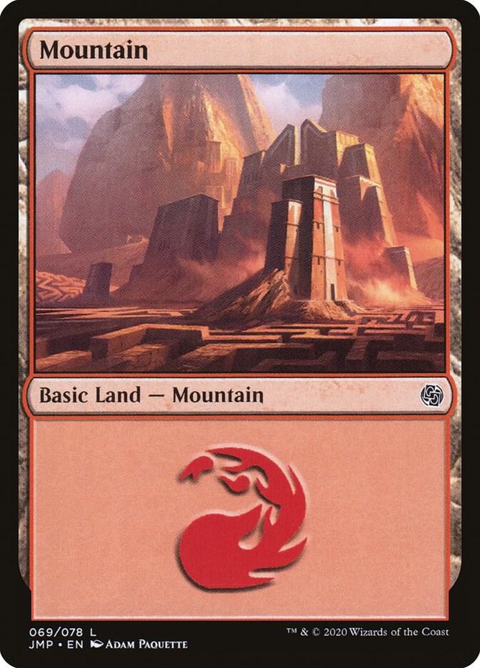 Mountain 69 card from Jumpstart